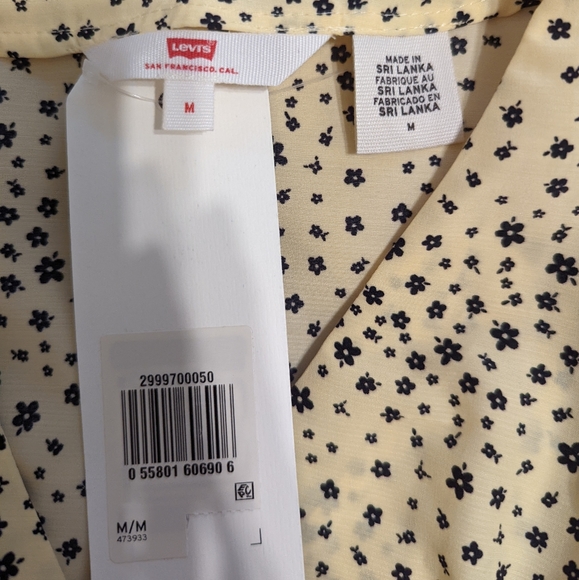 Levi's yellow flower blouse - Picture 4 of 4